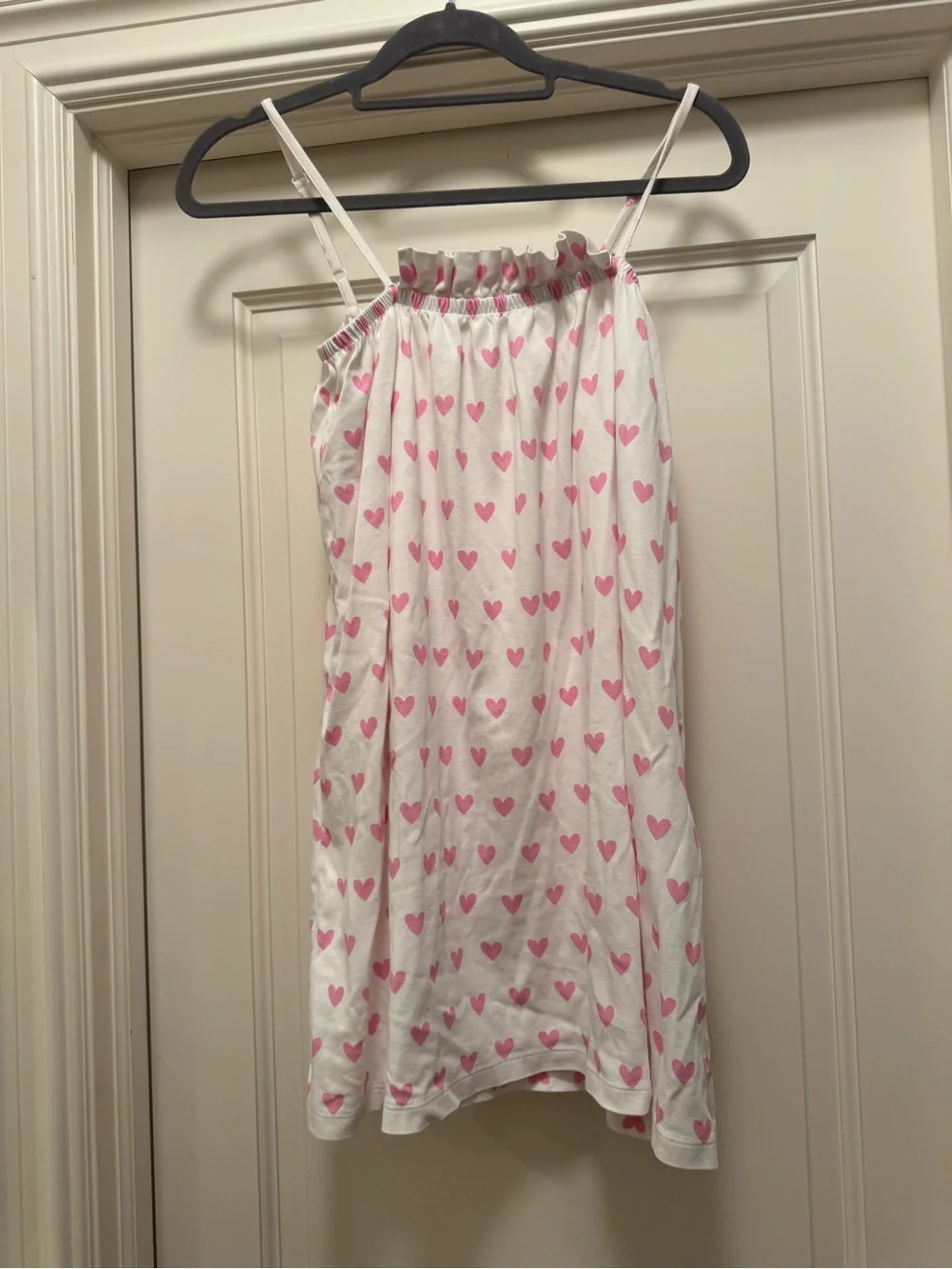 LAKE Pink Heart Print Slip Nightdress Size XS - Picture 3 of 4